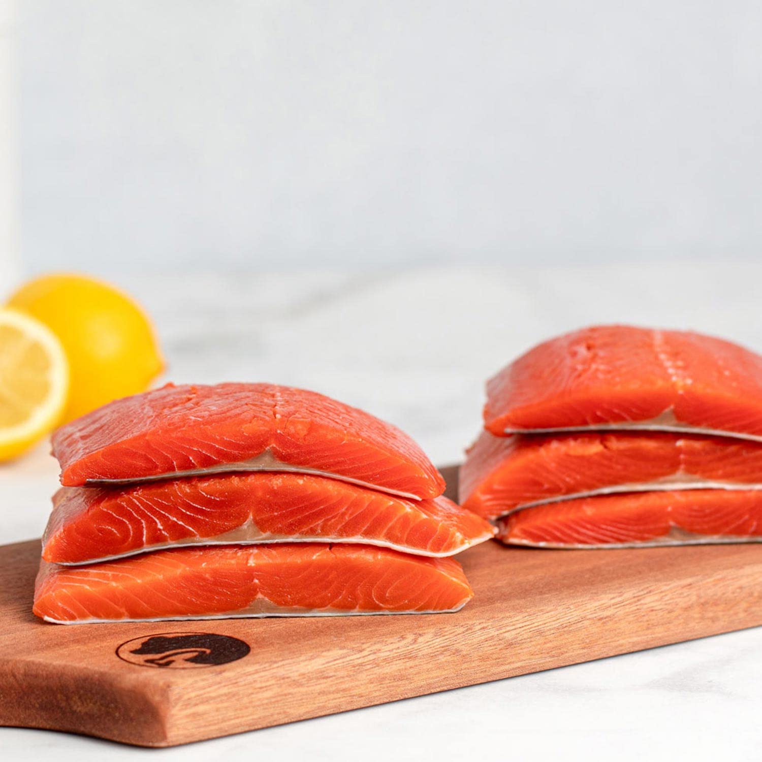 A fresh salmon filet