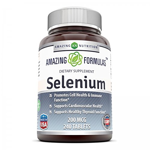 Selenium supplement bottle